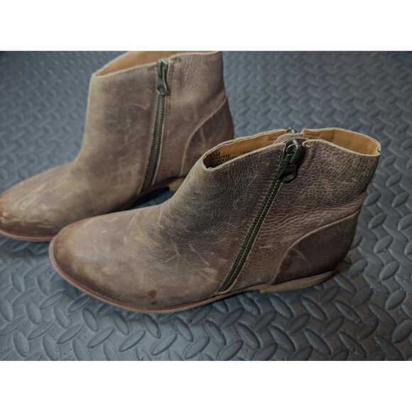 New Womens Kork-Ease Riley Brown Oiled Distressed‎ Leather Ankle Booties NWOB - Picture 6 of 8
